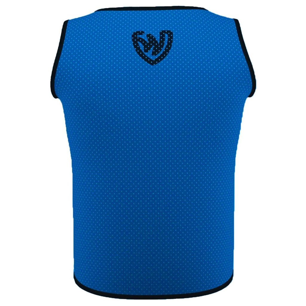 12x Fußball Leibchen Trainingsleibchen Markierungshemd Fußballleibchen für Kinder Jugend und Erwachsene, Farbe:Königsblau, Bibs:Junior (M)