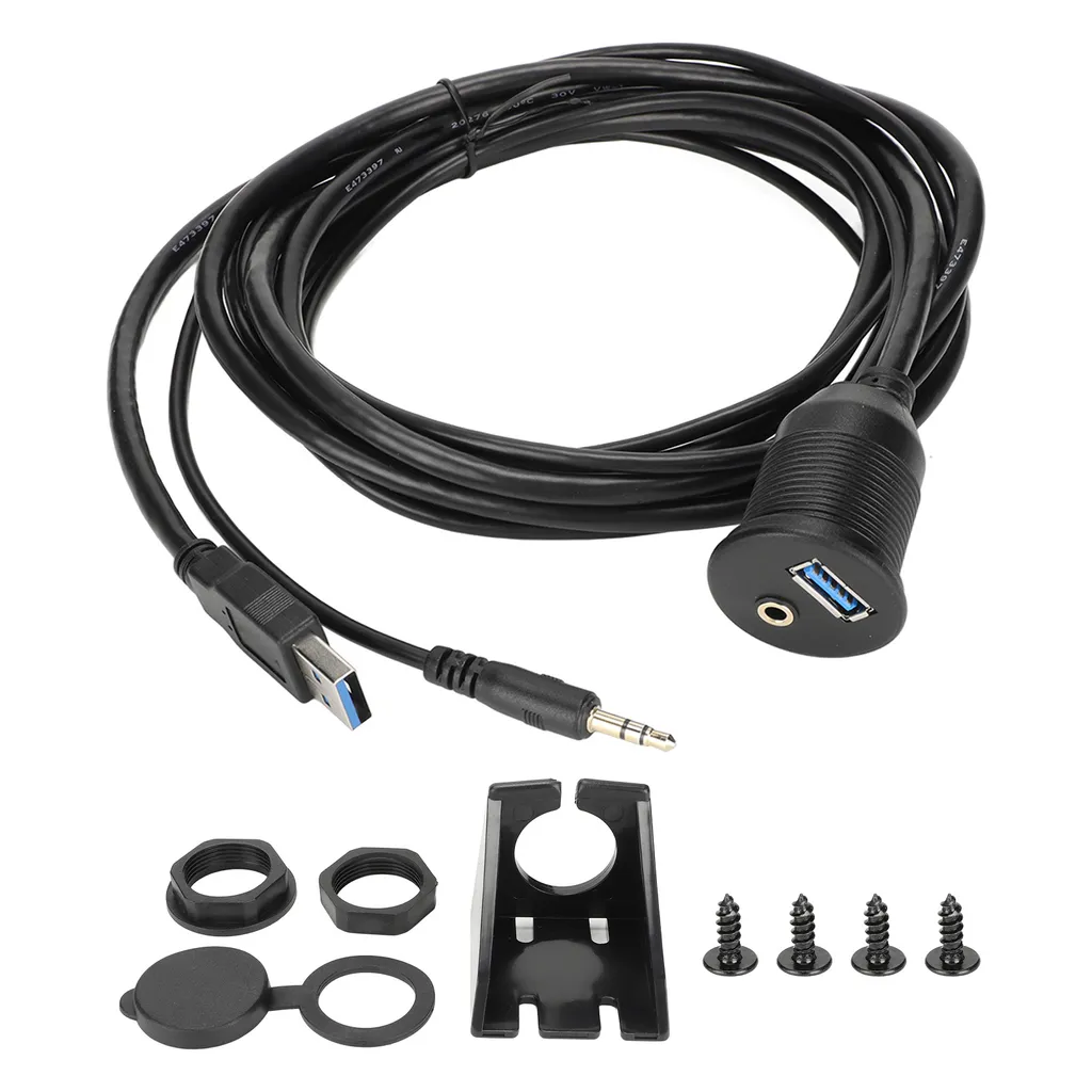 Cavo di montaggio a filo dell'auto, cavo di montaggio sul cruscotto, cavo di montaggio sul cruscotto USB, cavo di montaggio a filo dell'USB C 3.0, cavo di montaggio a filo dell'auto USB 3.0 AUX, cavo di montaggio a filo dell'USB