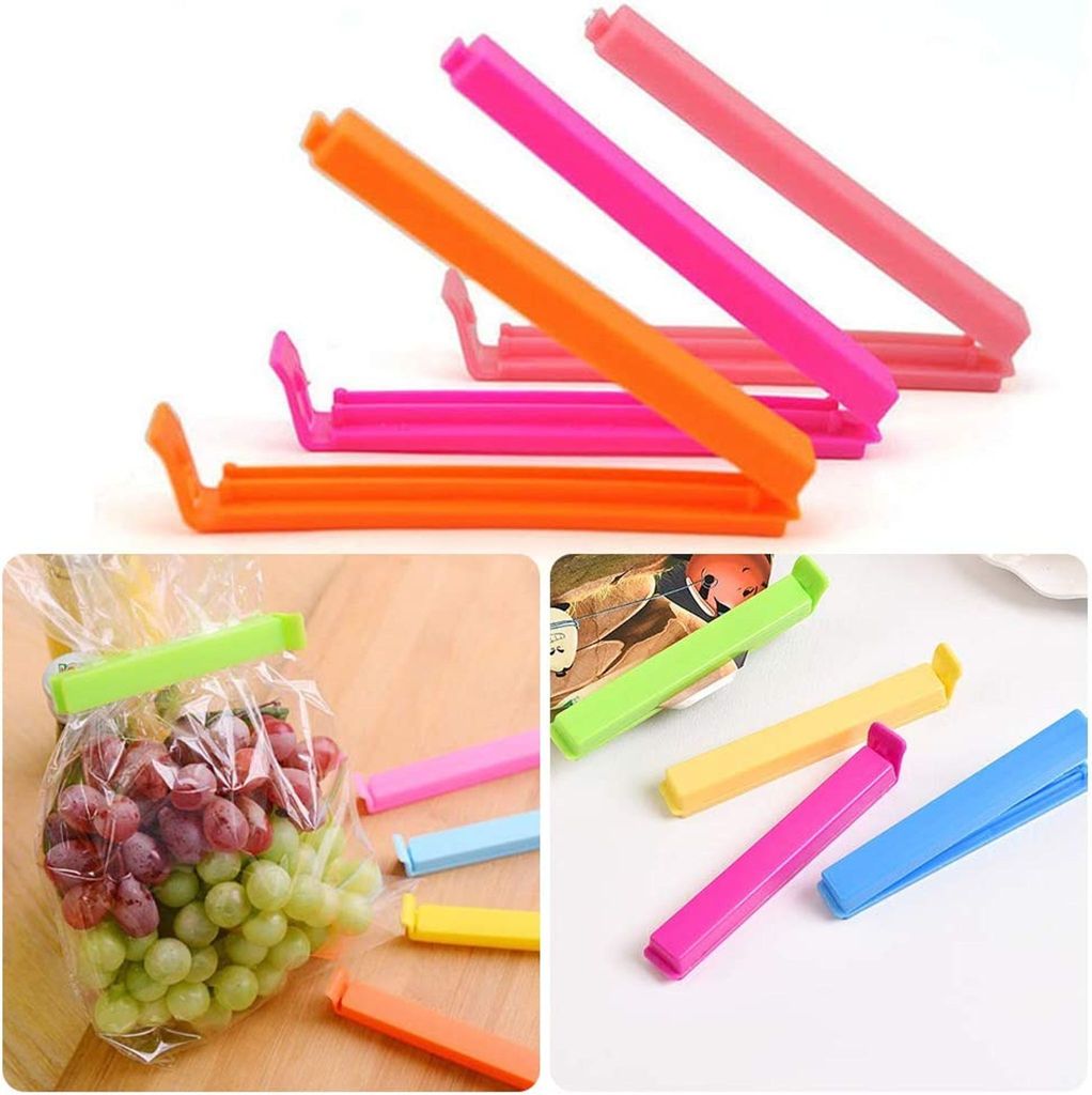 Foodbuddy Verschlussklammern 10 Stück – Luftdichte Clips Für Gefrierbeutel & Tüten, Blau, Wiederverwendbar