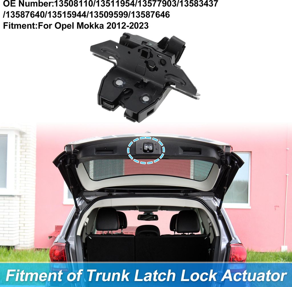 Verrou Verrière Arrière Actuateur Pour Opel Mokka 12-22 3 Image du produit 