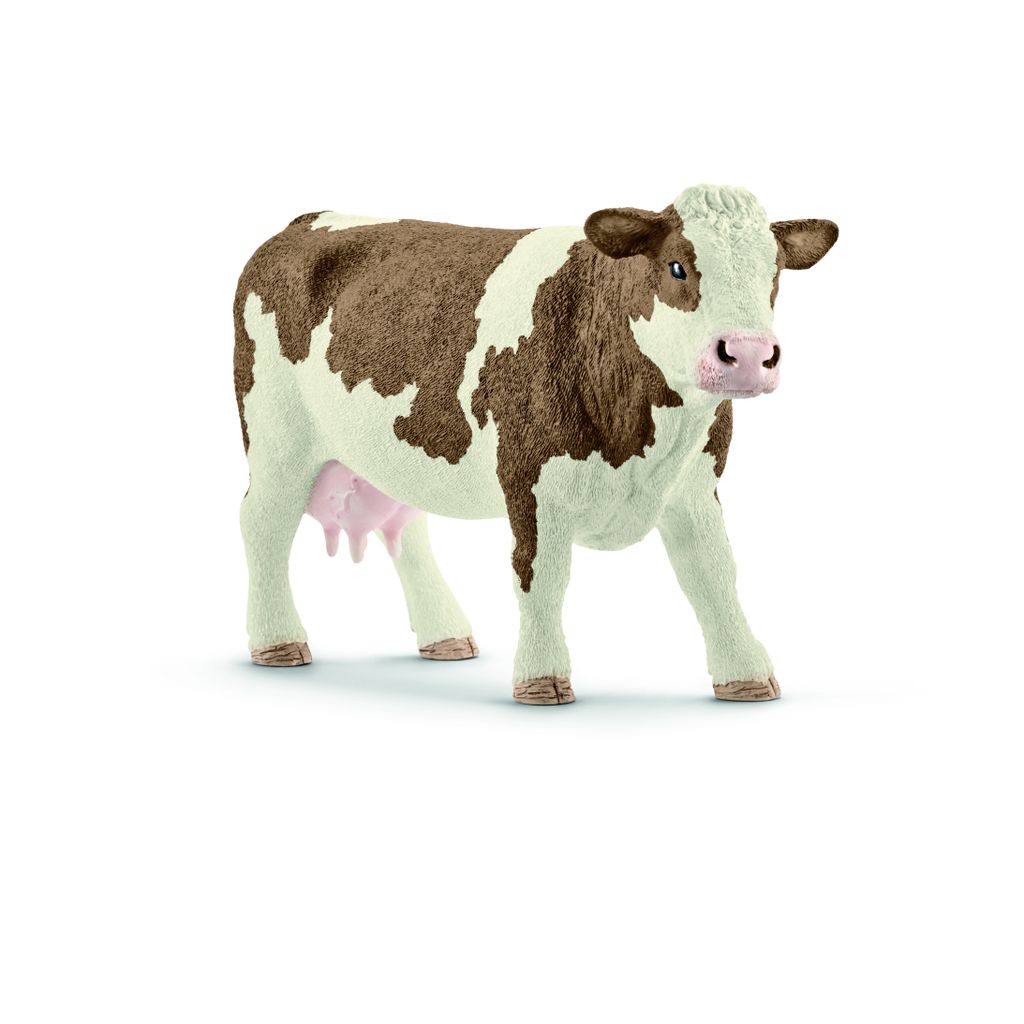 A toy cow figurine.