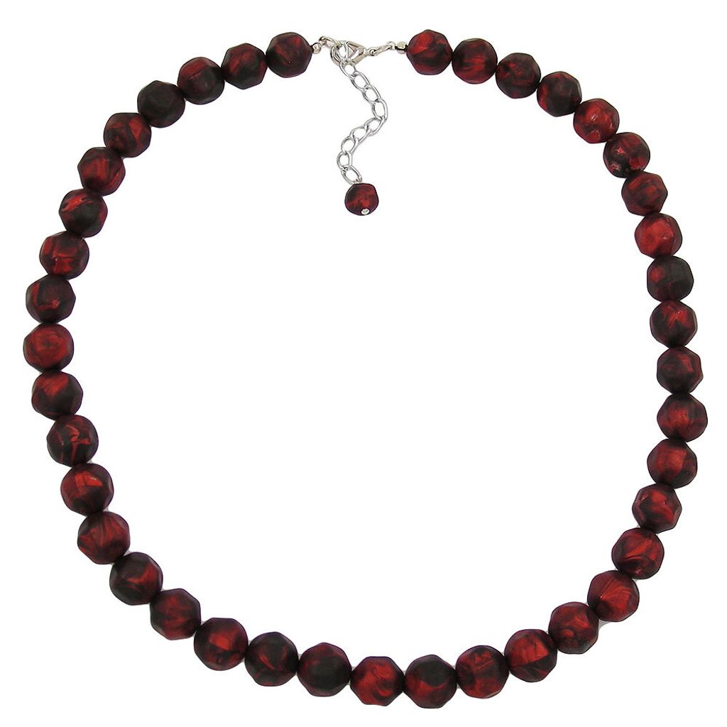 Kette 12mm Kunststoffperlen Barockperlen Produktbild 