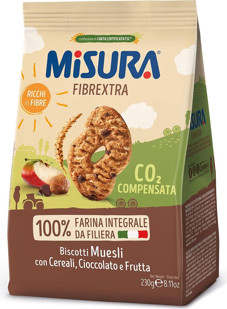Misura Fibraextra kekse Müsli und Schokolade 230g biscuits cookies brioche