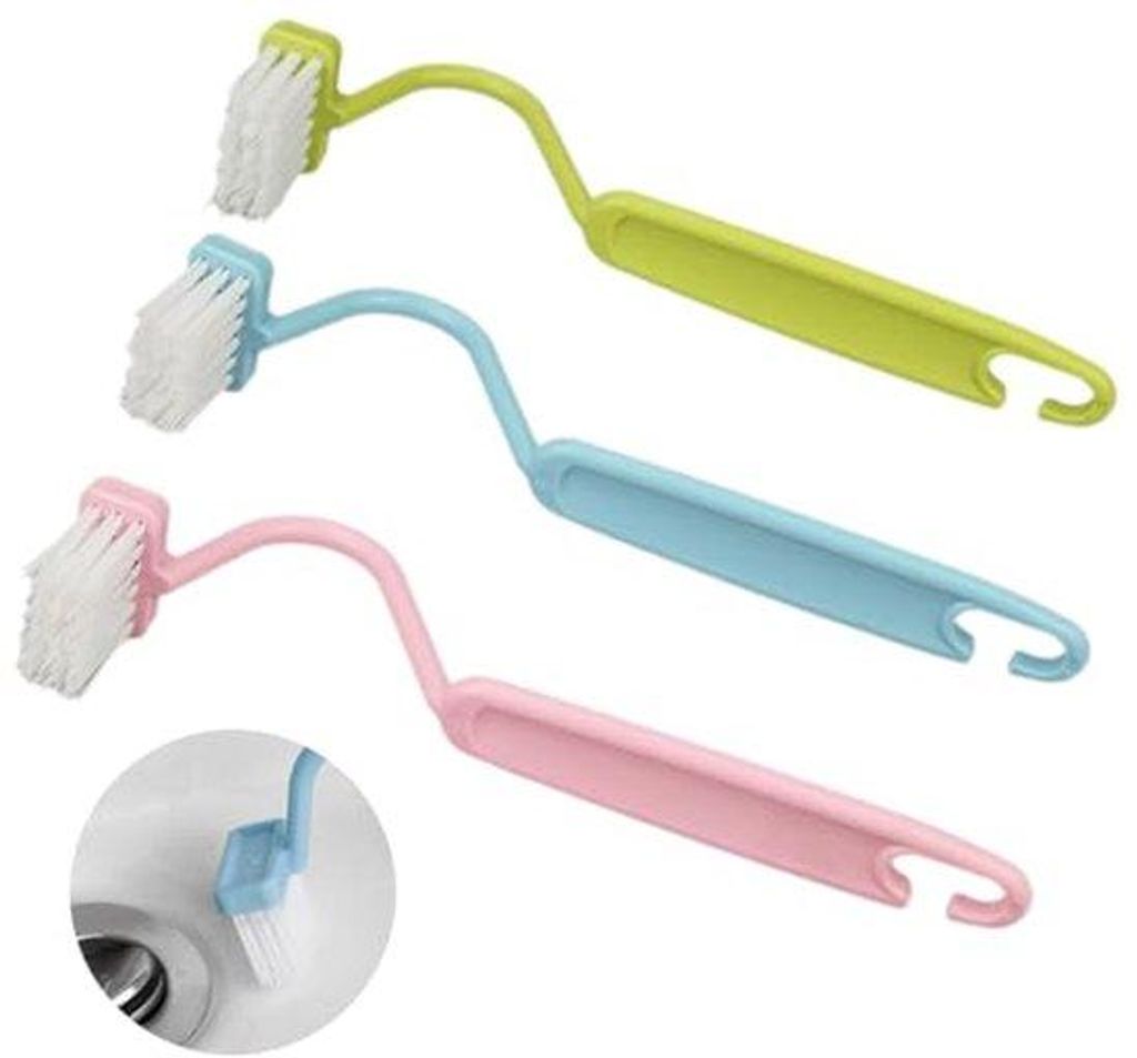 Lange Toiletborstel mit Stiel, lustige Neuheit, weiß