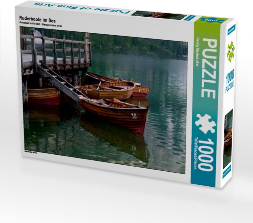 Calvendo Ruderboote im See 1000 Teile Puzzle quer 640x480mm, Niederkofler Georg; 7353445
