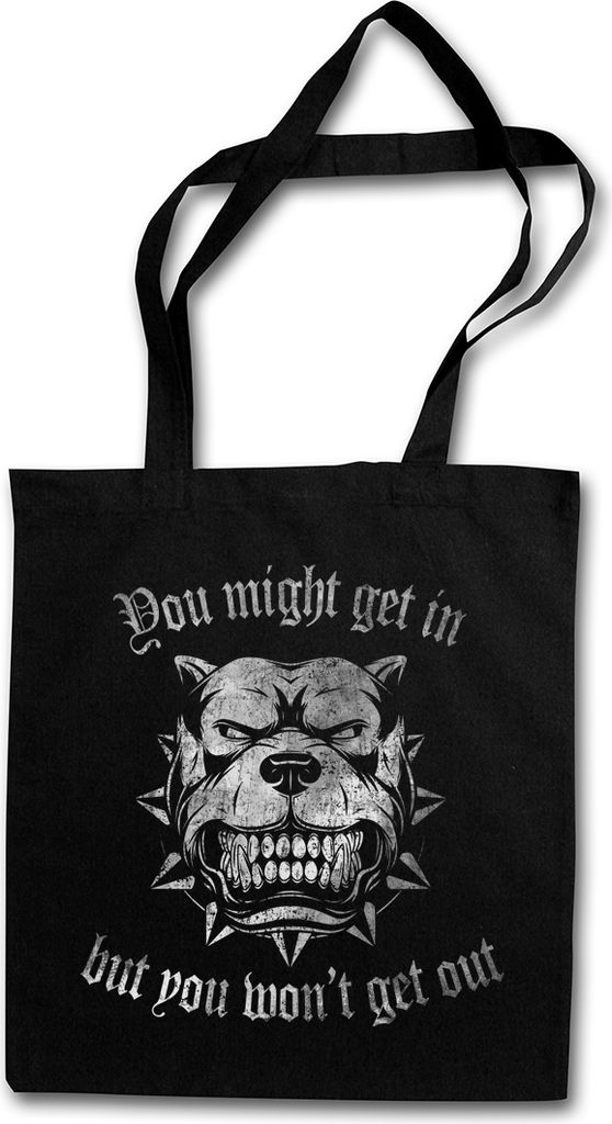 Urban Backwoods You Might Get In, Stofftasche, Farbe: Schwarz