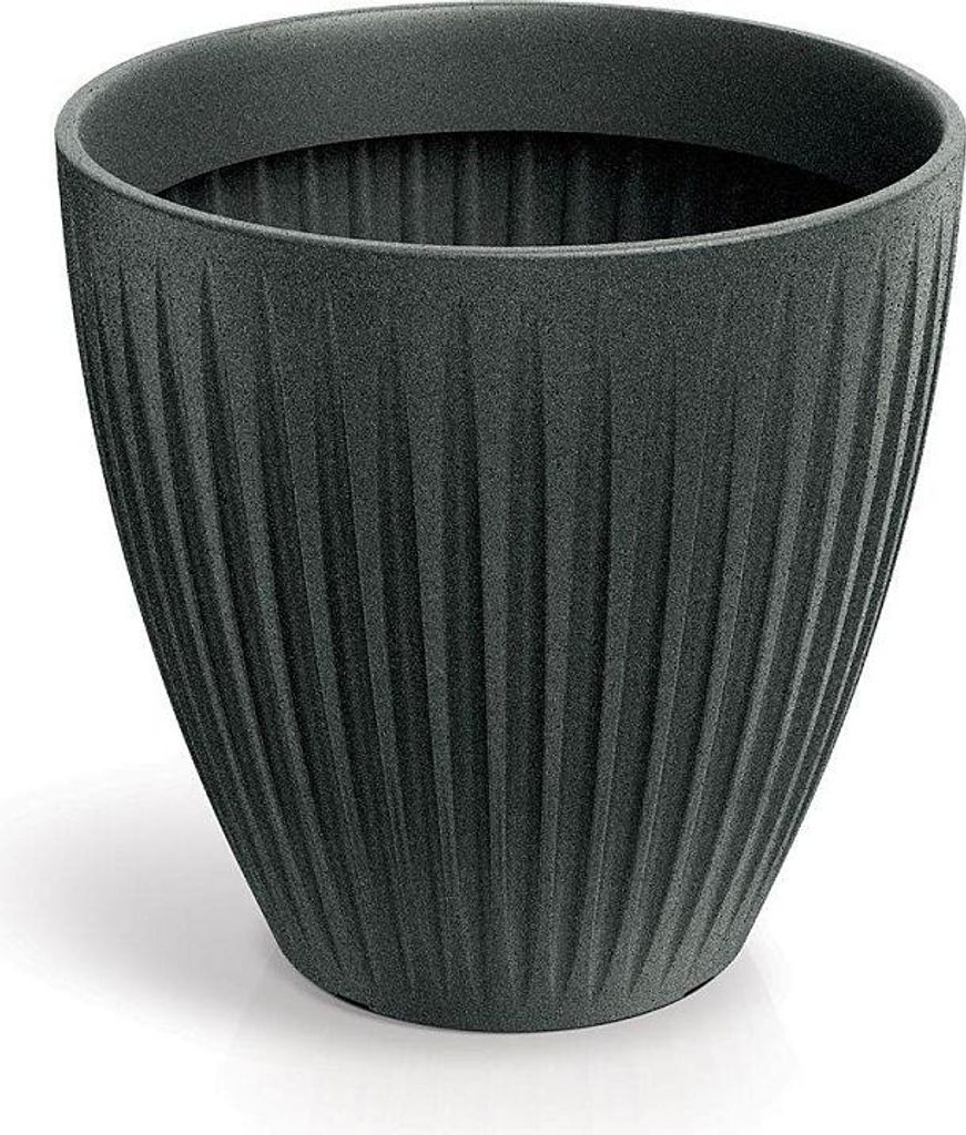Blumentopf LATIA ROUND MIDL 40 cm - Farbe: schwarzer Granit