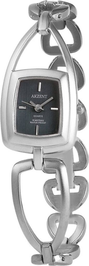 Akzent Damenuhr mit Metallarmband