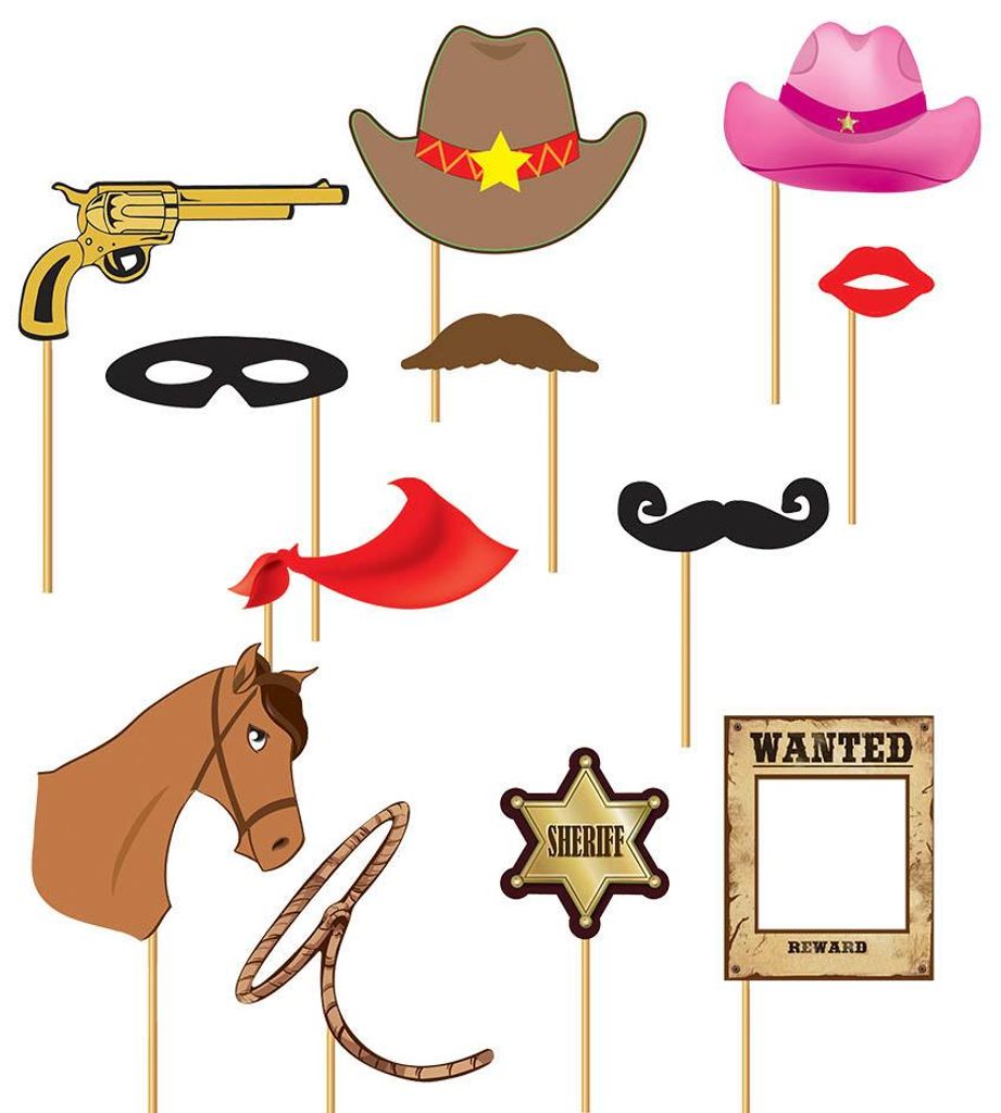 Foto Requisiten Wild West 12-teilig Produktbild 