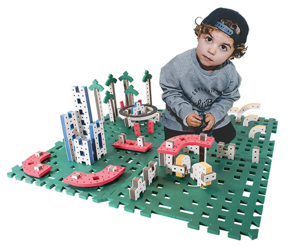 Base de montage Bakoba : stabilisez vos constructions en mousse souple