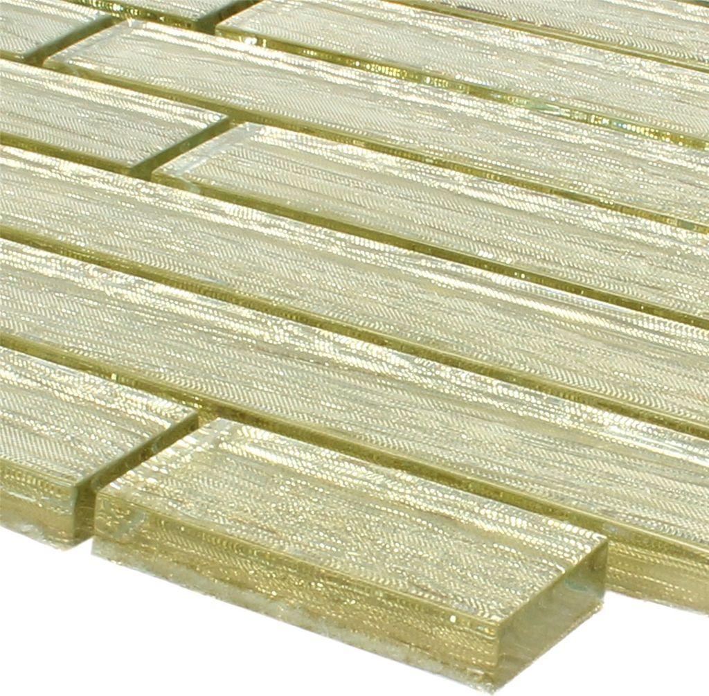 Glasmosaik Fliesen Fresh Gold