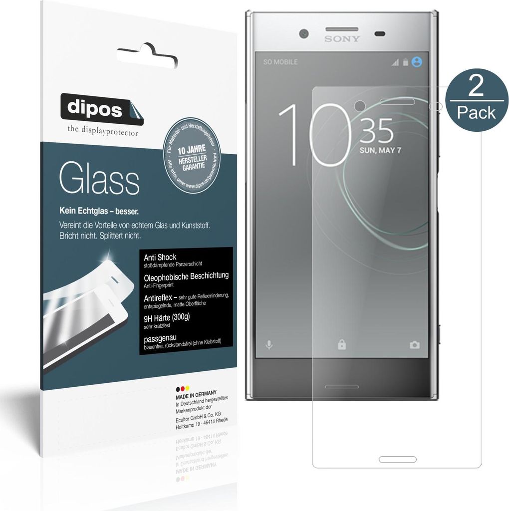 NBR 2x dipos Glass matt Sony Xperia XZ Premium