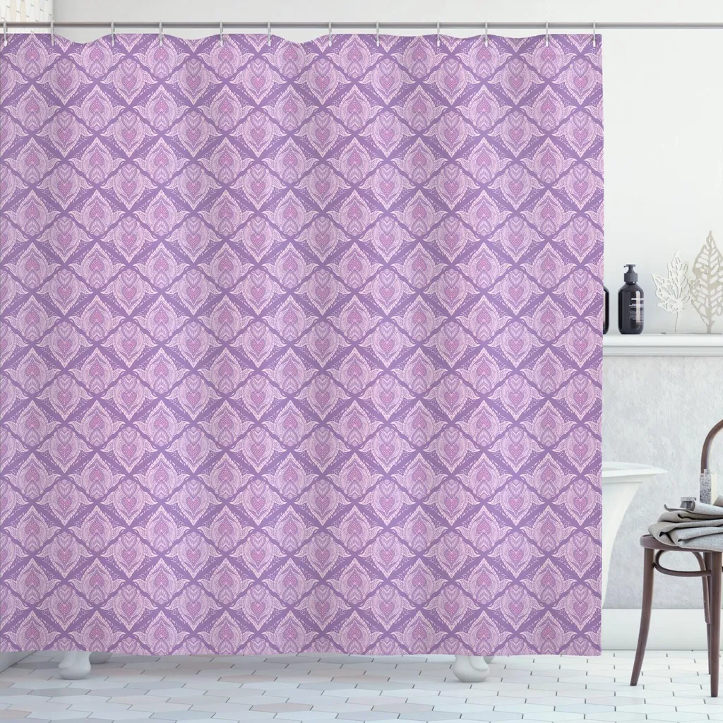 Tenda Doccia Antimuffa ABAKUHAUS Viola Orientale 175 x 180