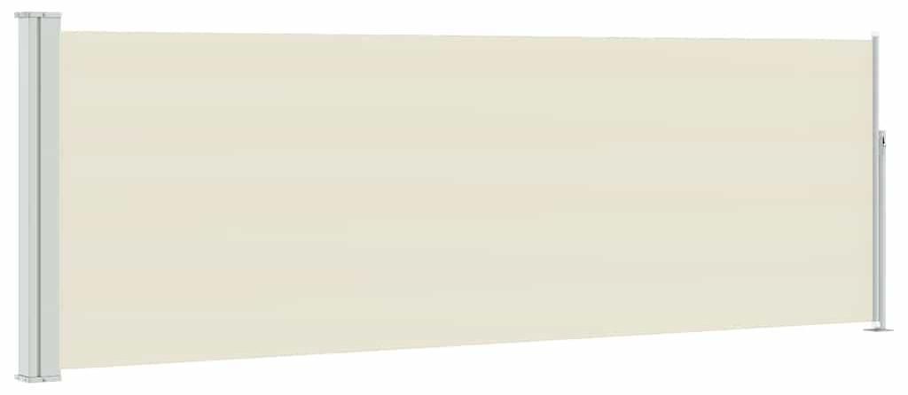 Vidaxl Garden Bildschirm Ausziehbar 100x300 cm Crema Immagine del prodotto 