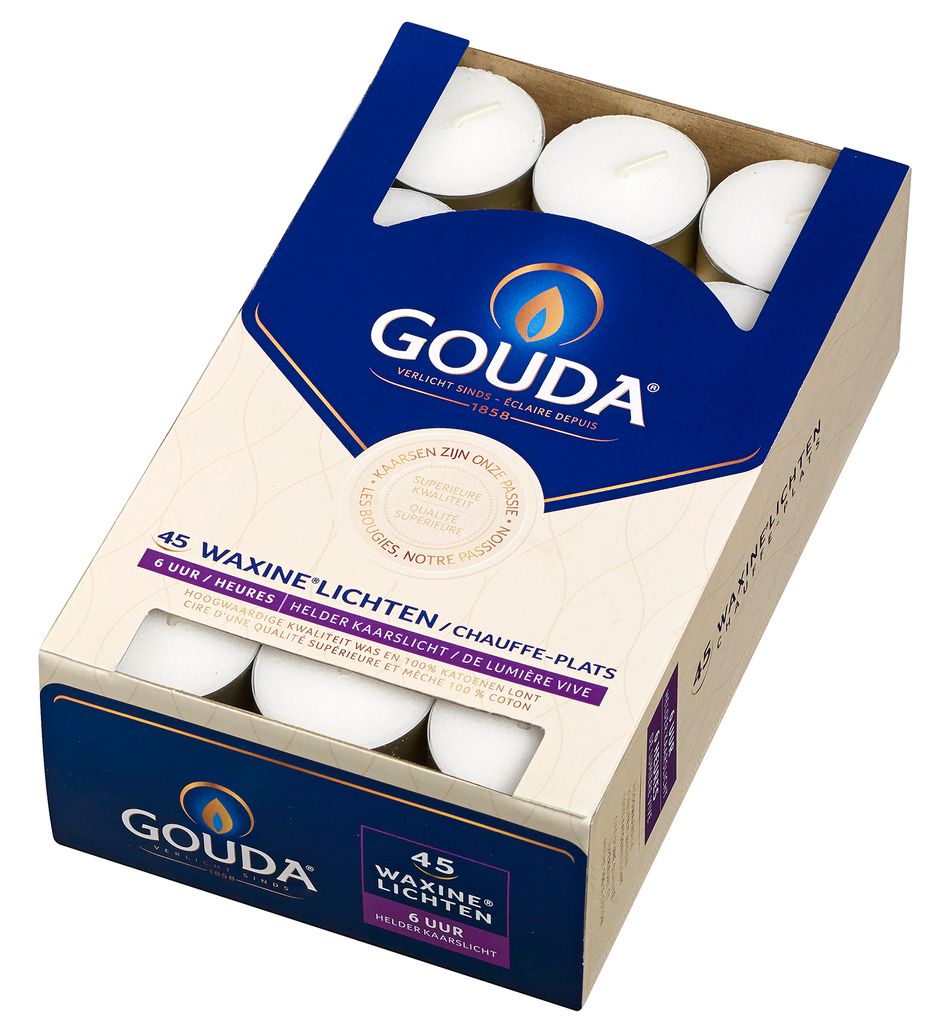Velas Gouda, 45 unidades, color blanco Imagen del producto 