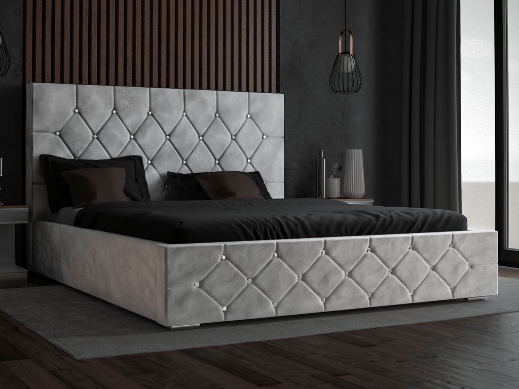 Čalouněná postel GRAINGOLD Glamour 160x200 cm Rossa - Obrázek produktu 