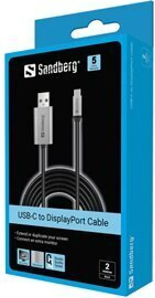 Adaptateur Sandberg pour connecter un PC portable sur TV - Solution bureau à domicile