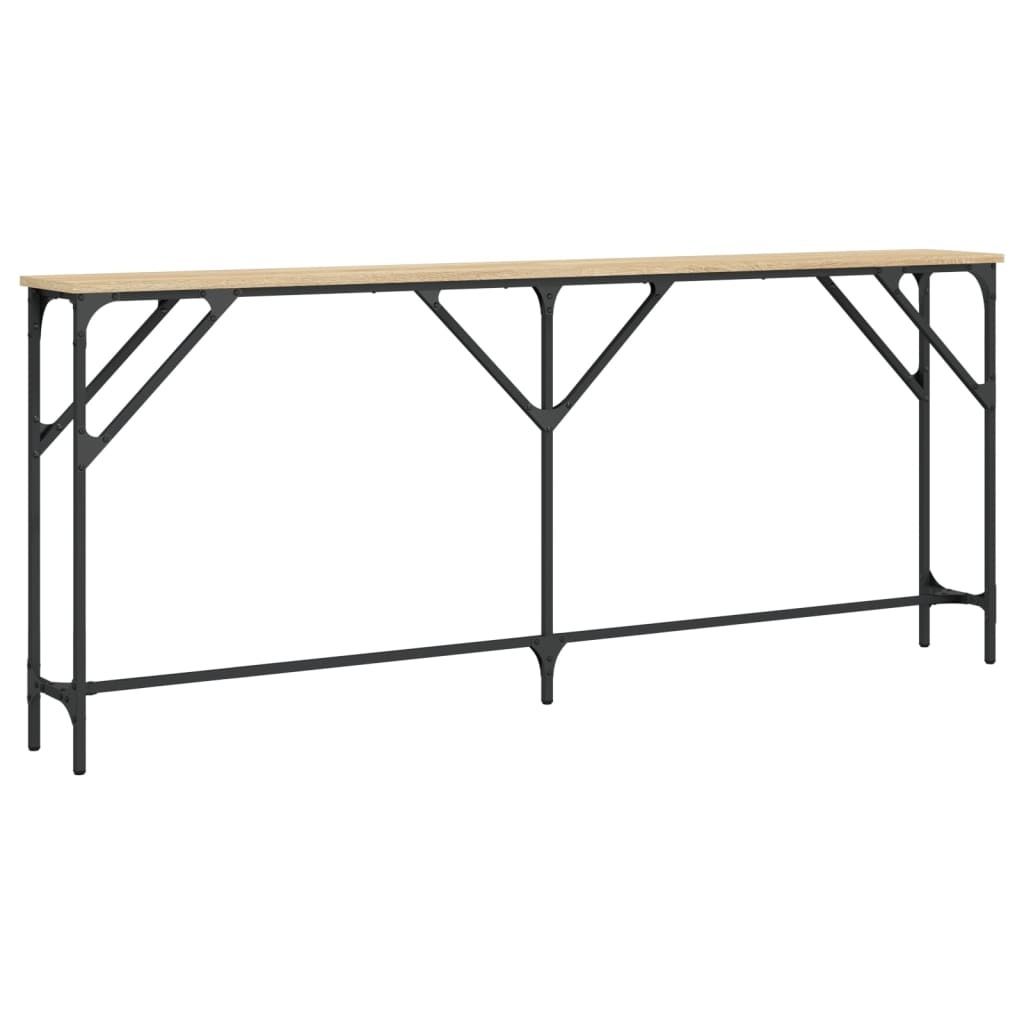 vidaXL Konsola dąb sonoma 180x23x75 cm materiał Zdjęcie produktu 