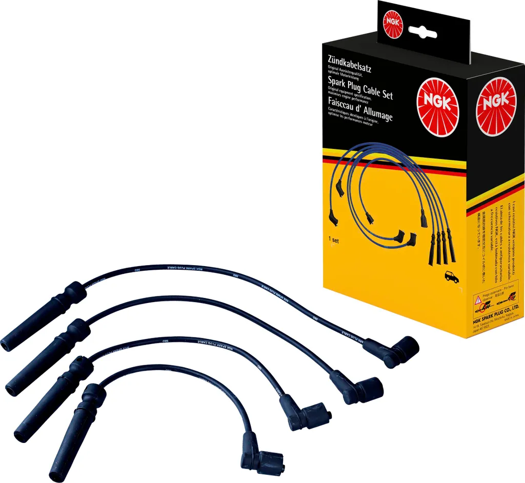 NGK 8932 Set Cavi Di Accensione - Qualità Originale, 4 Condotti, Compatibile Con Toyota Celica, Corolla, RAV4, Avensis E Mazda 626 - 2