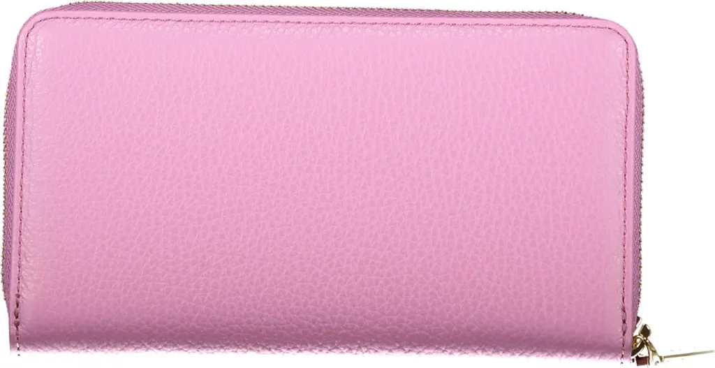 Porte-monnaie violet à fermeture éclair robuste et grand espace - 2