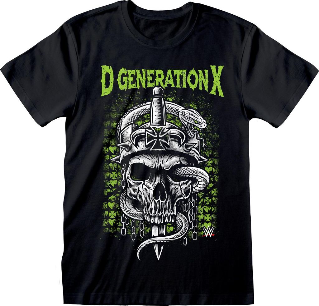 WWE T-Shirt Herren DX schwarz Fan-Merch, TV-Serien, WWE/Wrestling 100% Baumwolle S