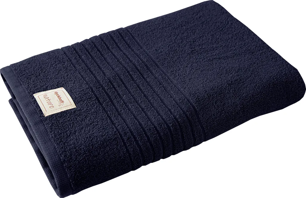 Dyckhoff 06501 Duschtuch Nature Navy 70x140 cm - Serviette de Douche
