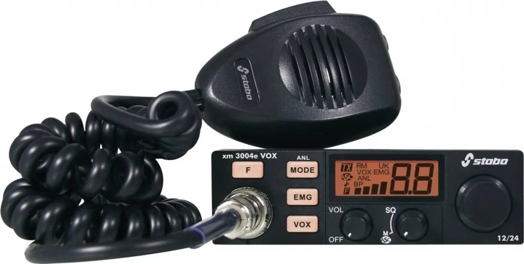 Poste CB Radio Stabo XM3004E VOX Multi-normes 12/24V Noir 30130