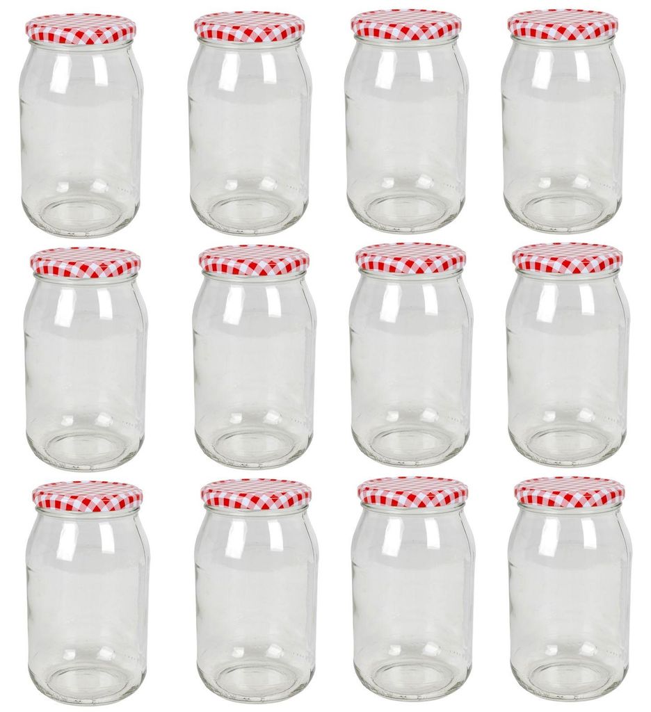 12 x Einmachglas 900ml Vorratsglas Einweckglas Konserve Produktbild 