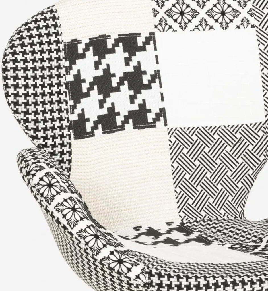 Chaise Stork réglable en hauteur style patchwork coloris multicolore - 4