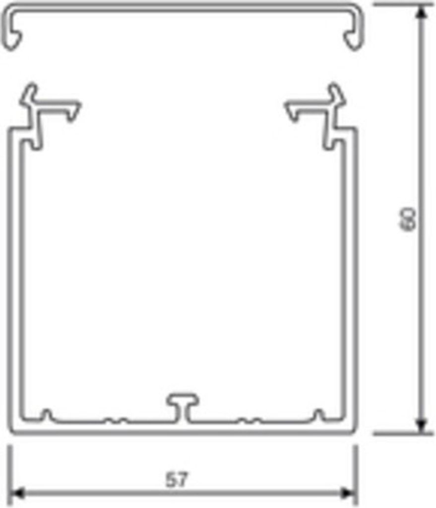 Hager Leitungsführungskanal LF6006009016 PVC LF 60x60mm Produktbild 