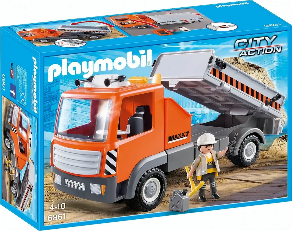 Camion de chantier pour transporter du sable PLAYMOBIL 6861 City Action