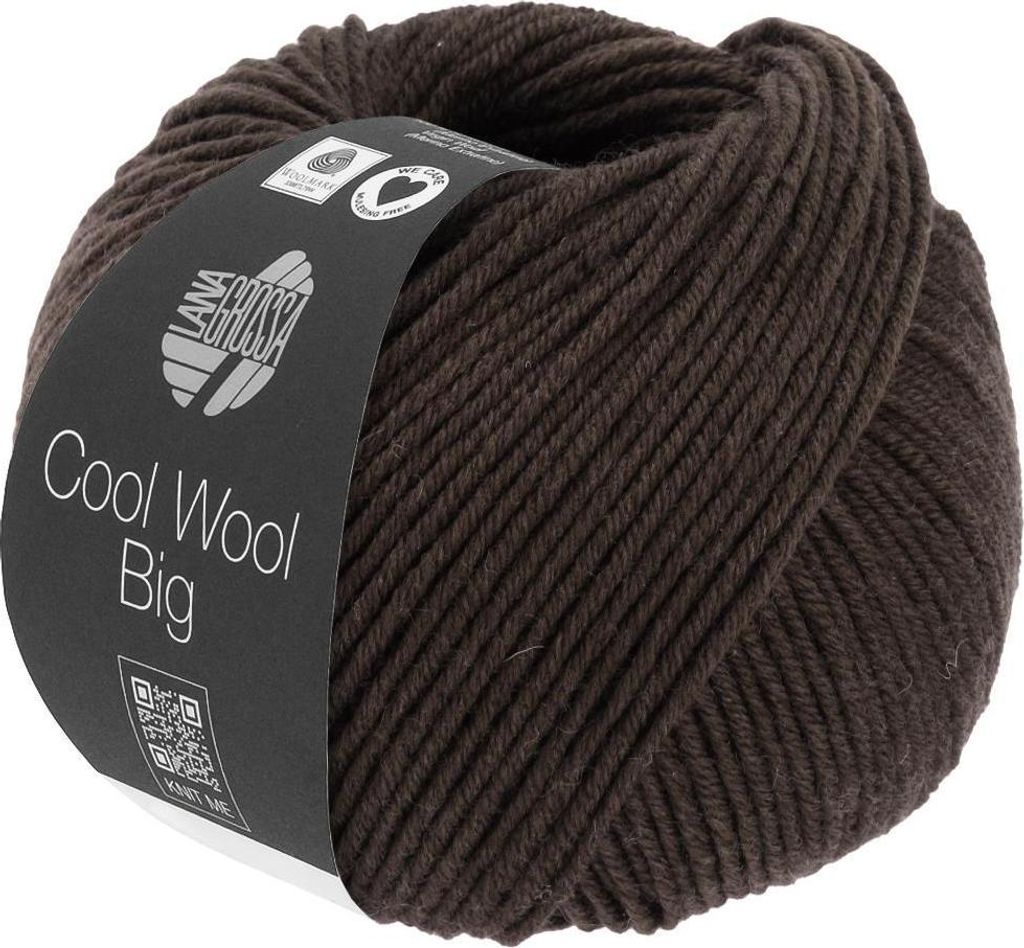 Lana Grossa - Cool Wool Big 1020 schwarzbraun