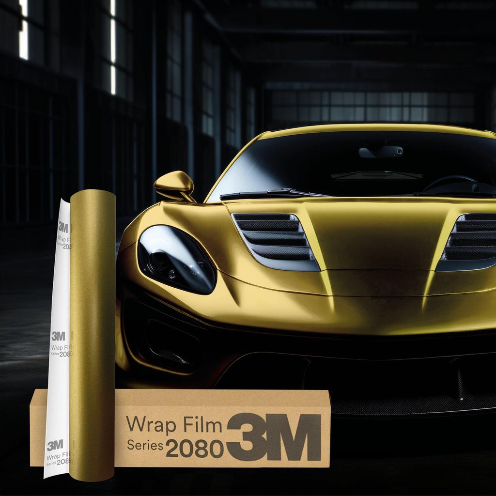 3M Wrap Film Series 2080 Car Wrapping Folie 30x152 cm SP264 Satin Flip Gold Aurora – Autofolie m. Luftkanälen f. Auto Motorrad Boot Folieren