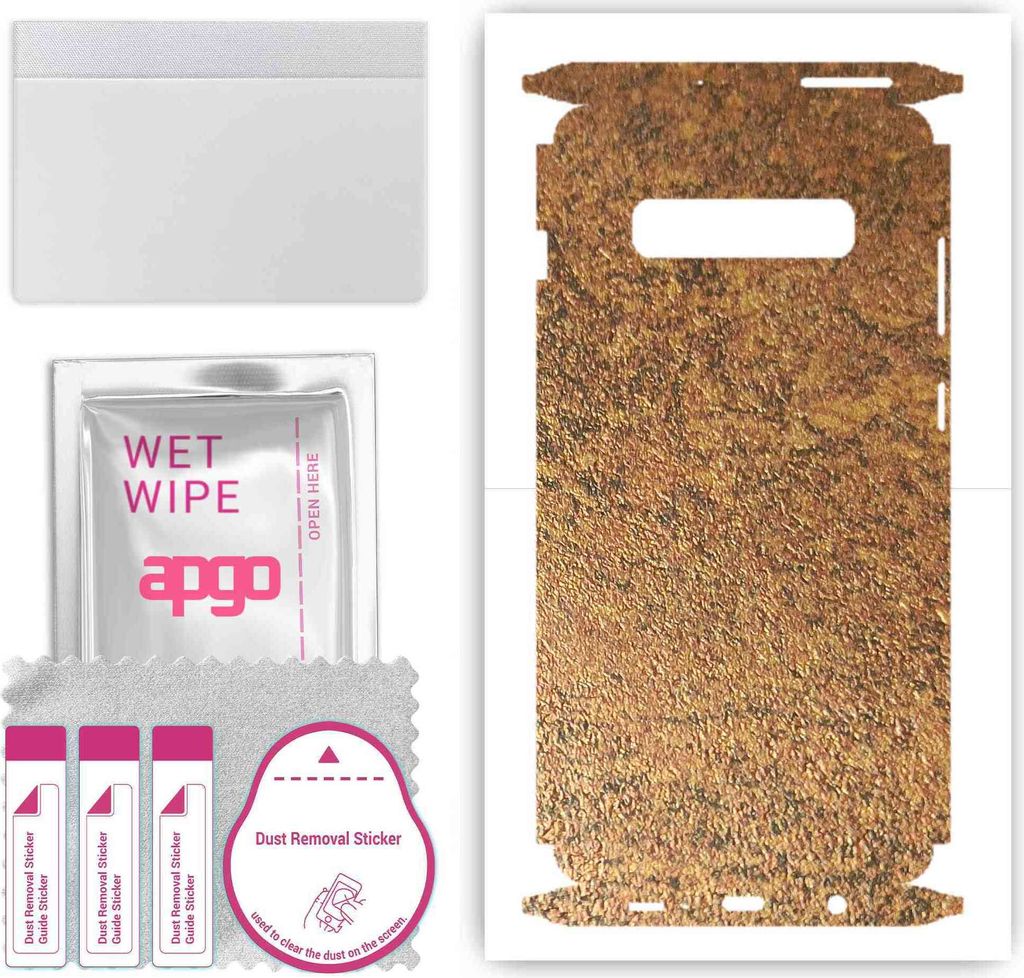 apgo Rückseite + Seiten Schutzfolie, Skin, kompatibel mit Samsung Galaxy S10 Plus, Hinten Displayschutzfolie aus Vinylfolie, kratzfest, einfache M...