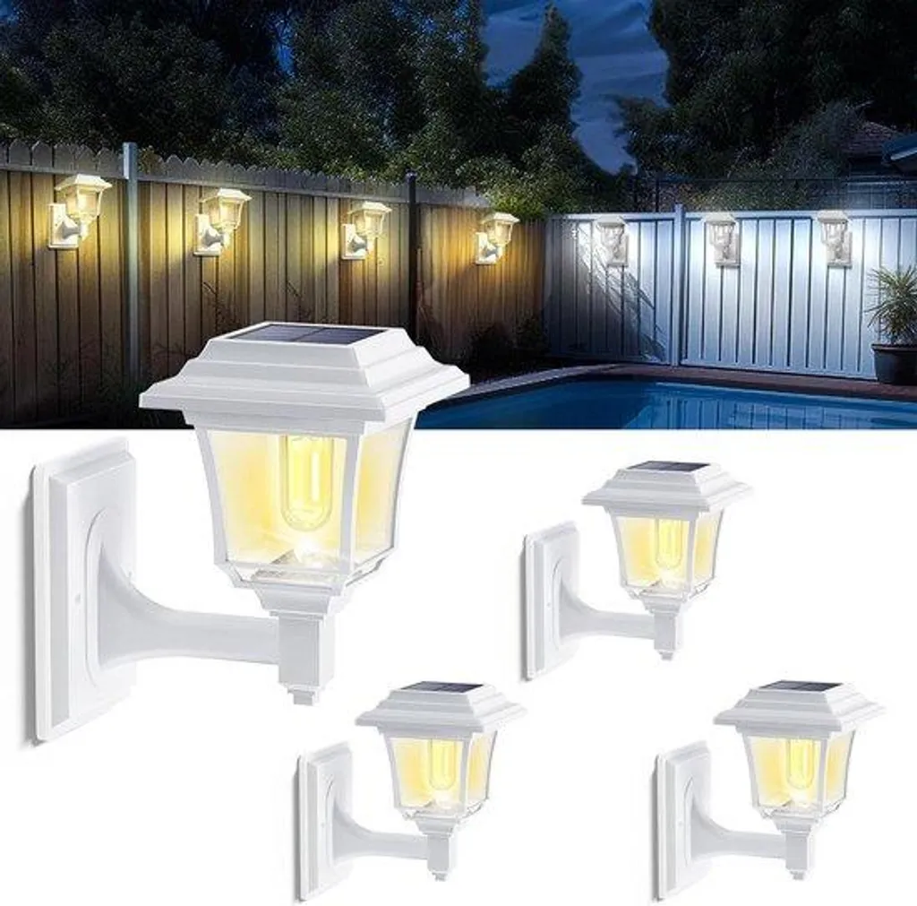 Lanterne solaire décorative de jardin - Éclairage extérieur étanche IP65