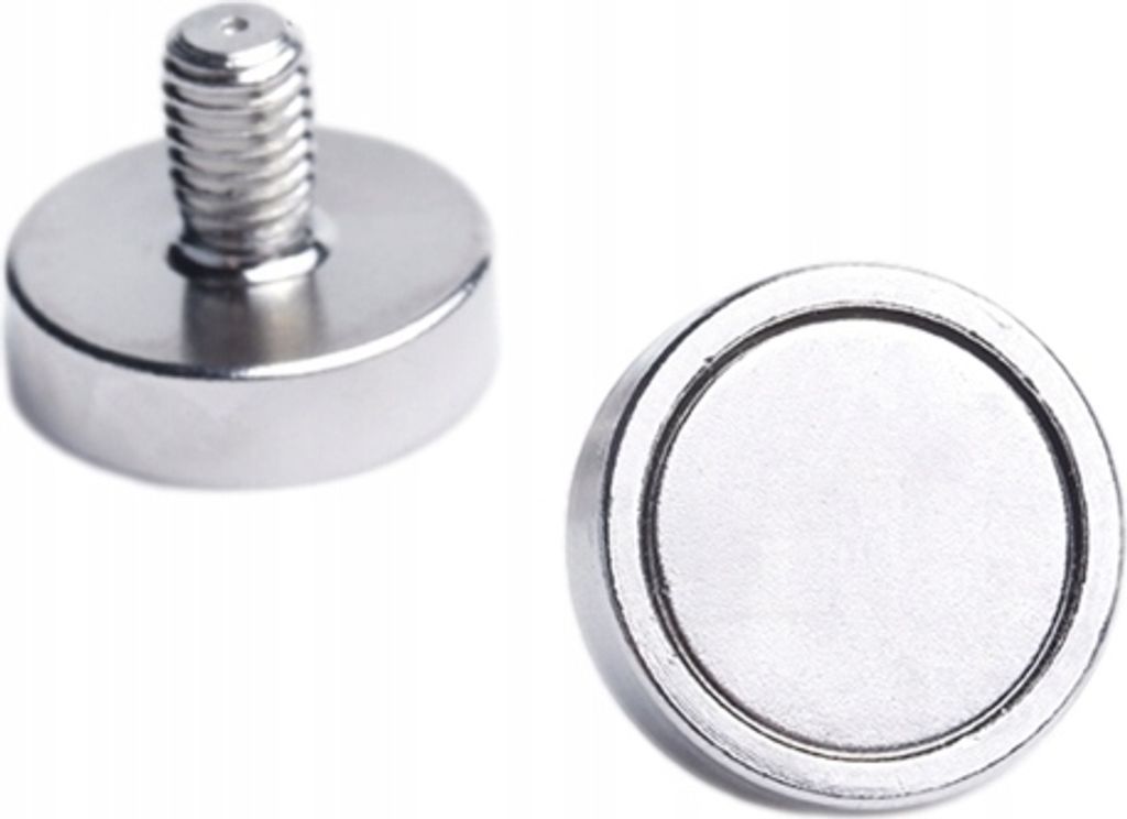 Neodym Magnete Magnetspannplatte 16x12,5 M5 Außengewinde Satz mit 50 Stück, Extrem stark, Magnettafeln, Kühlschränke, Whiteboards, DIY