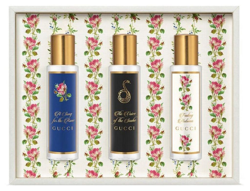 Gucci „The Alchemist’s Garden“ Geschenkset: 15 ml „A Song For The Rose“ EDP + 15 ml „The Voice Of The Snake“ EDP + 15 ml „Fading Au...