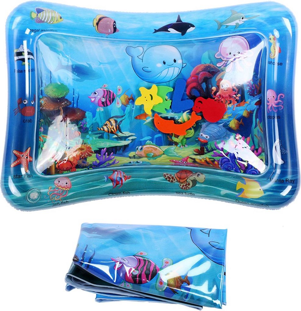 Aufblasbare Wasserspiel-Bodenmatte für Babys, Kleinkinder und Kleinkinder