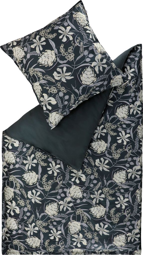 SCHÖNER WOHNEN Bettwäsche Playful-B Farbe anthrazit Größe 155x220+80x80