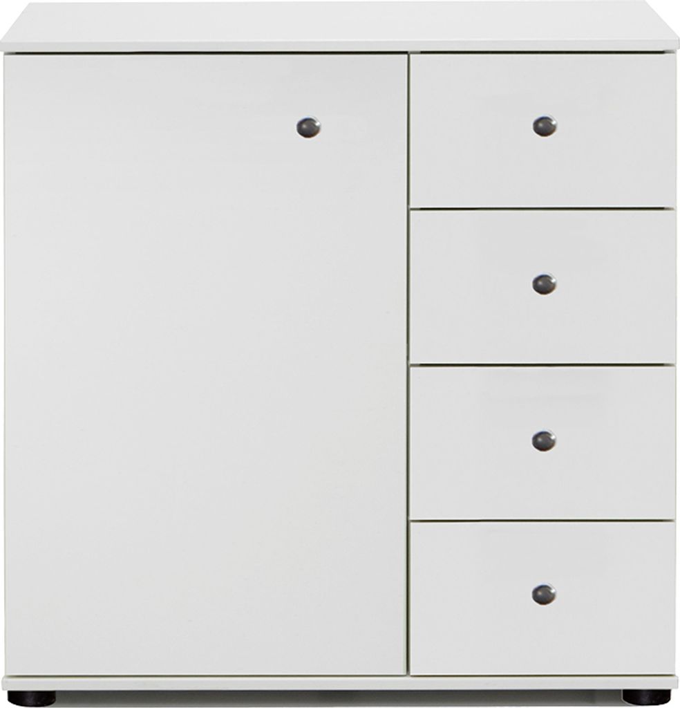 Kommode 81cm, weiß, CROPANI-43