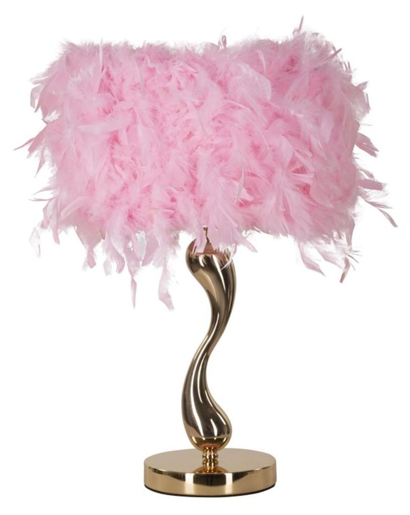 Lampe de table Mauro Ferretti Cart, or rose, 25 x 47 cm Image du produit 