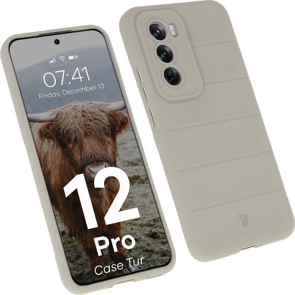 Bizon Case Tur Oppo Reno 12 Pro hellgrau