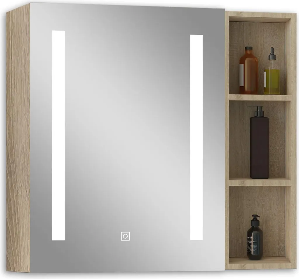Meuble Miroir LED 70x40cm Anti-buée : Finissez-en avec la Vapeur d'Eau