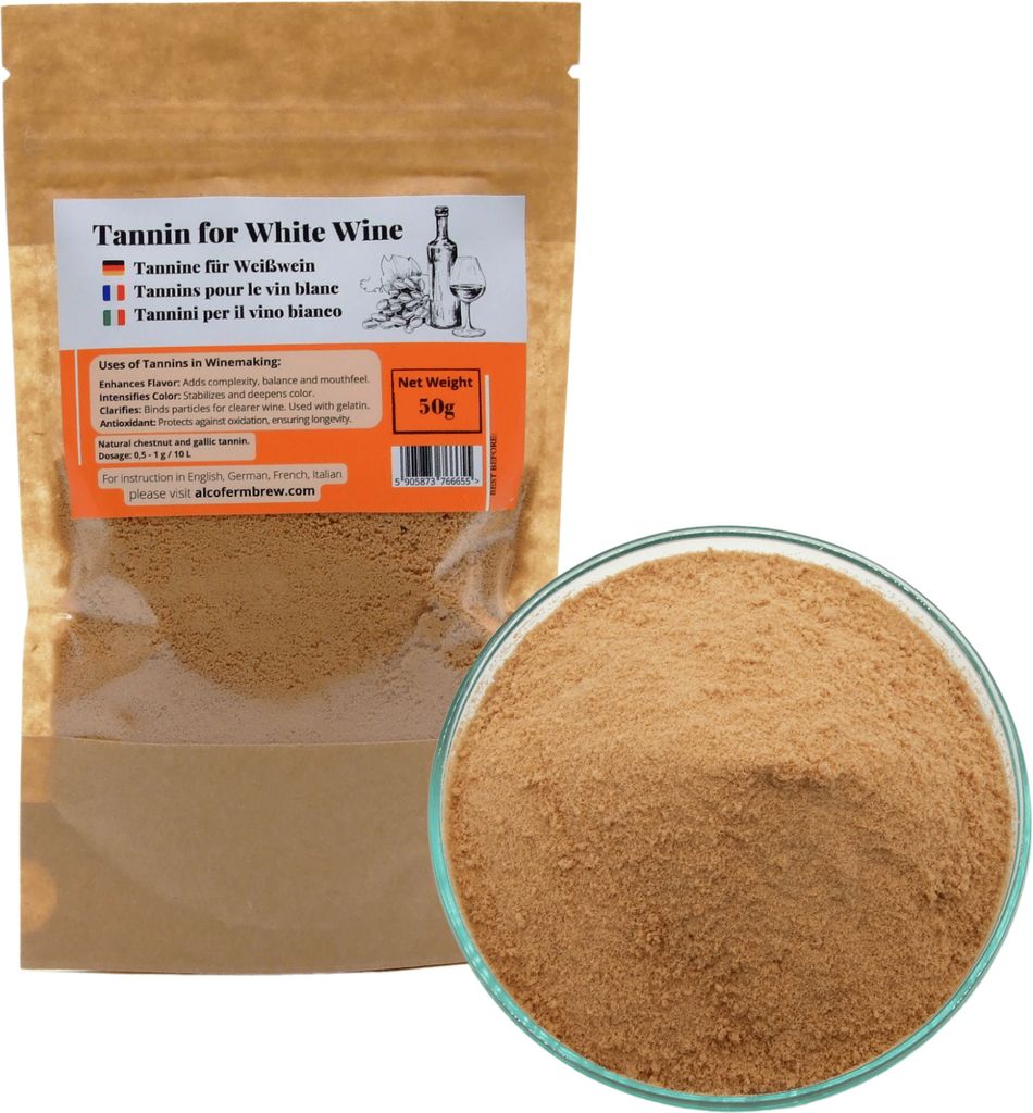 Tannine für Weißwein 50g - Tannin, Weintannin