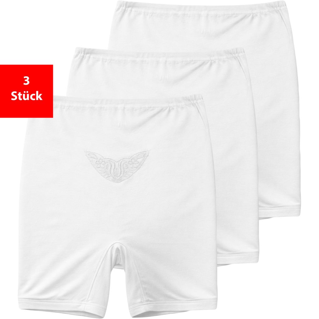 Pagenschlüpfer mit Bein Damenslips aus 100% Baumwolle Slips Produktbild 