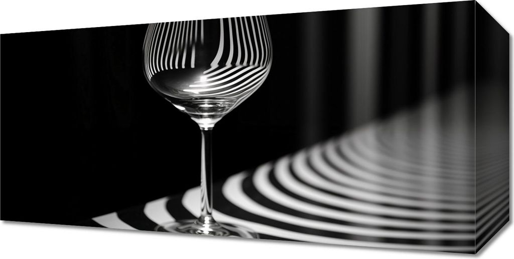 Bild 40x20cm Reflexionen über Glas