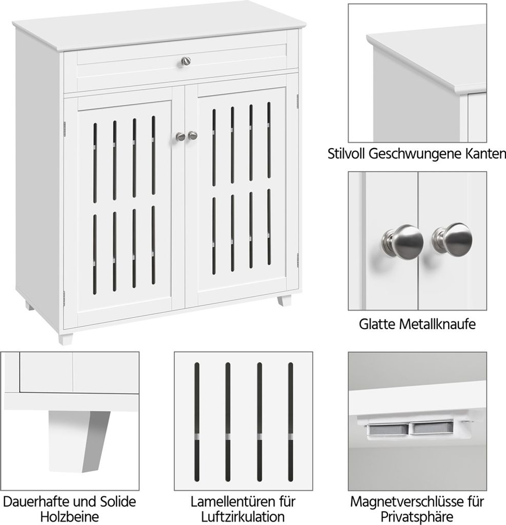 Yaheetech Schuhschrank 4 Ebenen mit 1 Schublade, Produktbild 5
