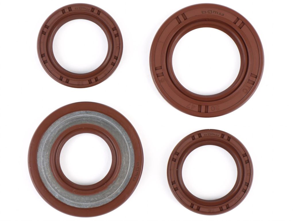 Wellendichtringsatz BGM Motor FKM für Piaggio 125-180ccm AC, LC 2-Takt Aprilia SR125, Gilera Runner FX, FXR 125-180, Italjet Dragster 125-180, Pia...