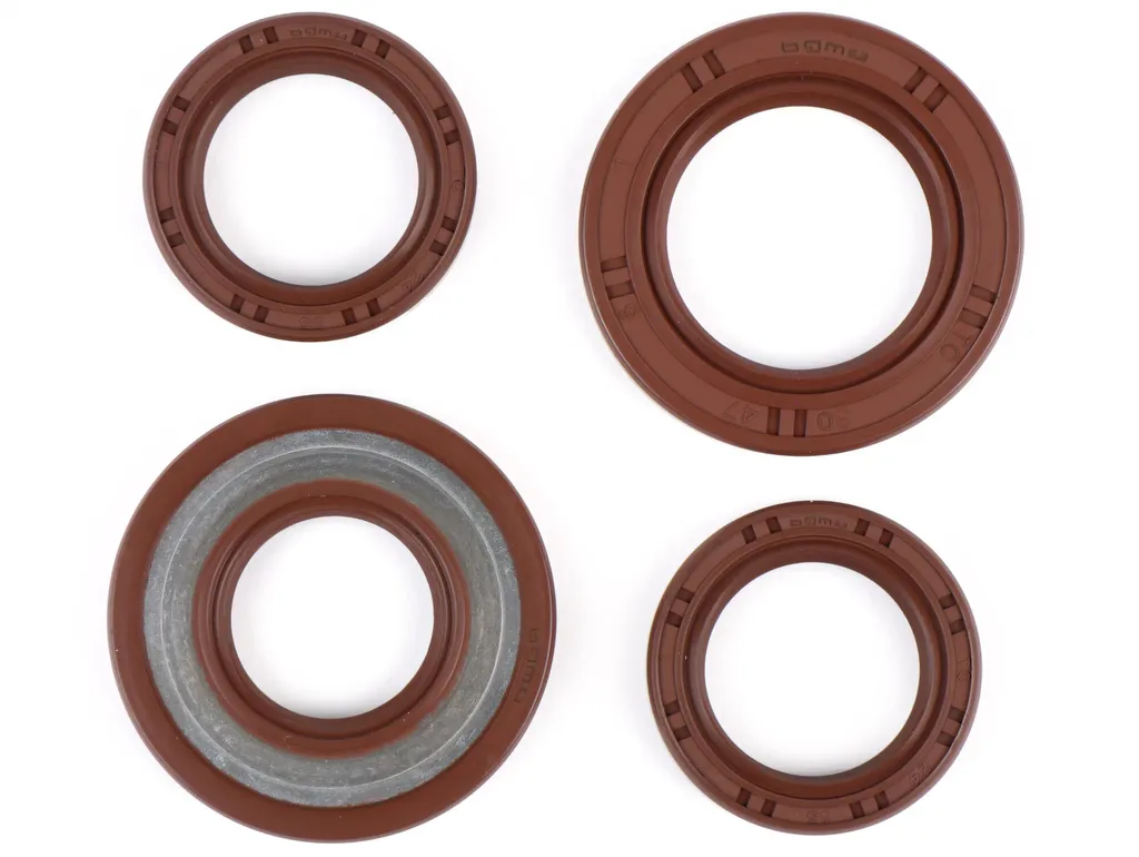 Kit Joint d'Arbre Moteur BGM PRO FKM Viton Piaggio 125-180cc 2 Temps