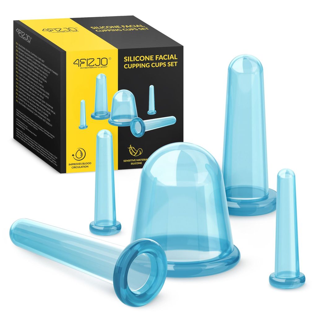 4FIZJO Silikon Schröpfgläser FACE+, Set 5 Stück, für Produktbild 